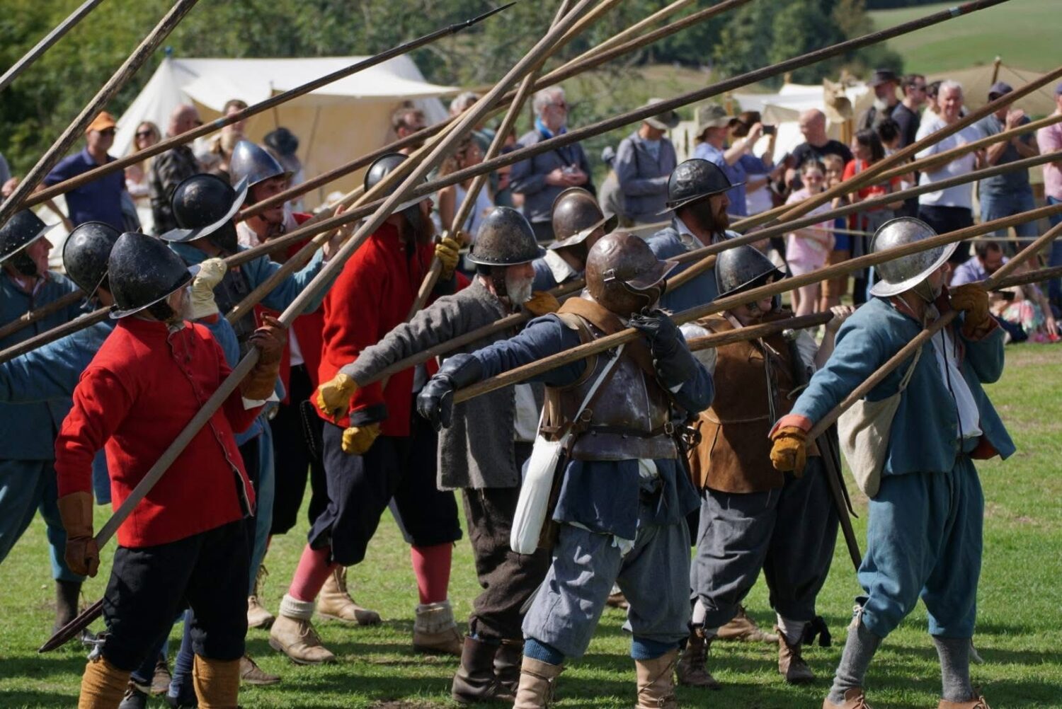 Civil War reenactment by Lord Hopton’s Regiment of Foote