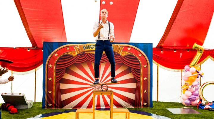 One-Man Circus at the Adventure Playground