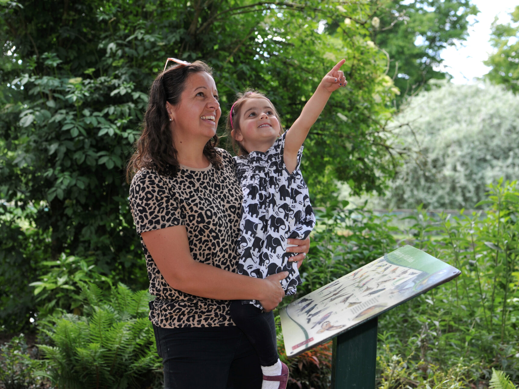 Mother and Daughter within Birdsong Garden