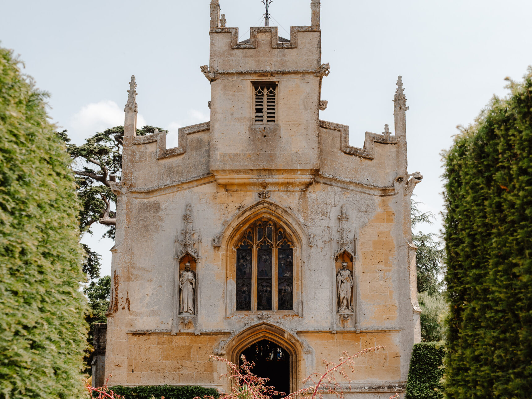 The Chapel of St Mary's in the heart of the gardens
