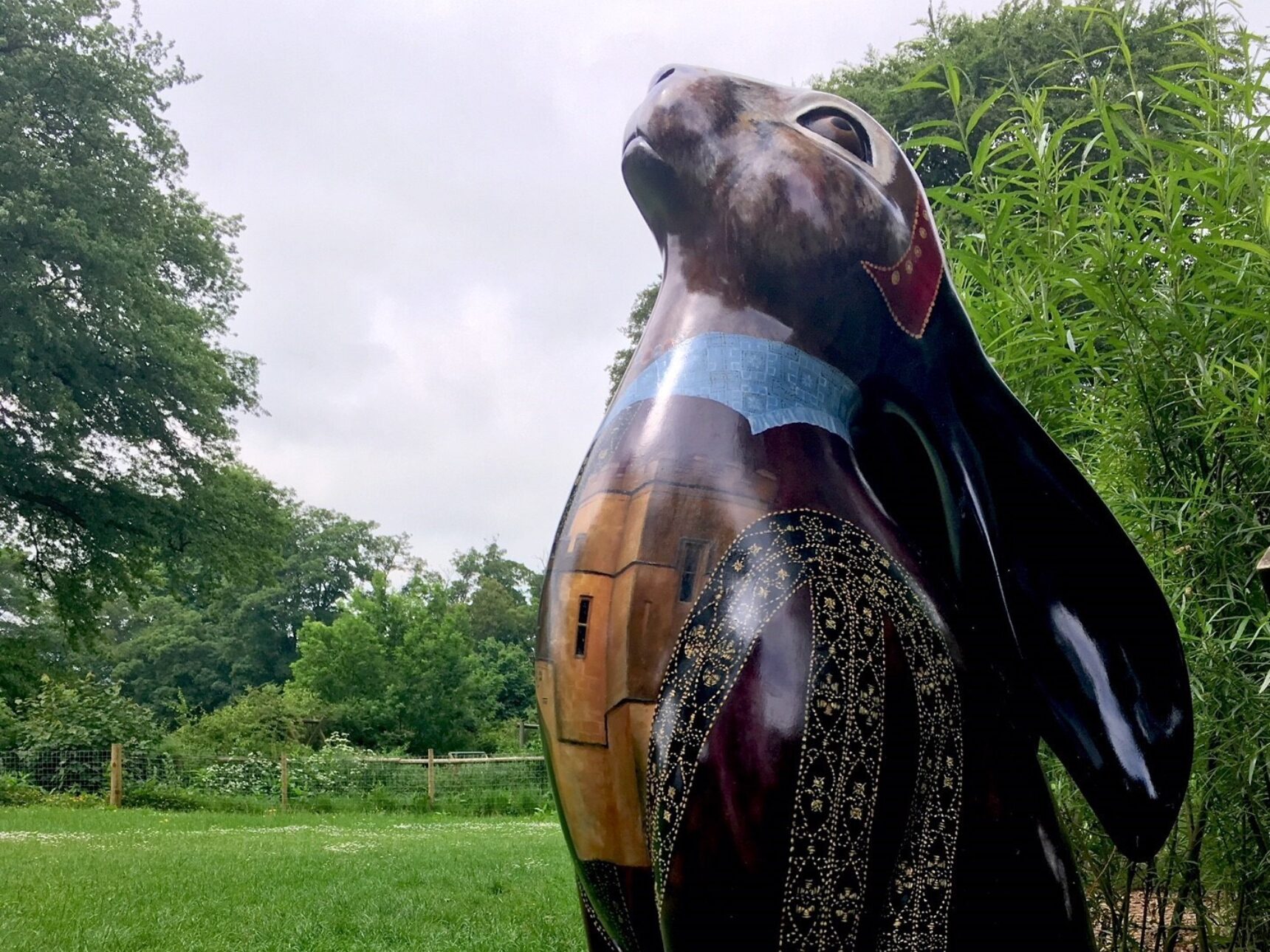 spring flowers in front of st marys church