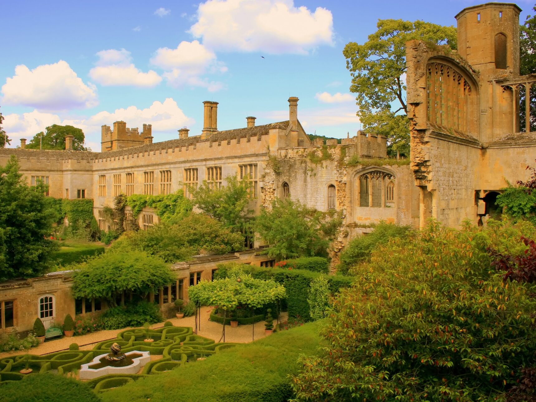 Sudeley's time softened walls and ruins have a fairy-tale quality
