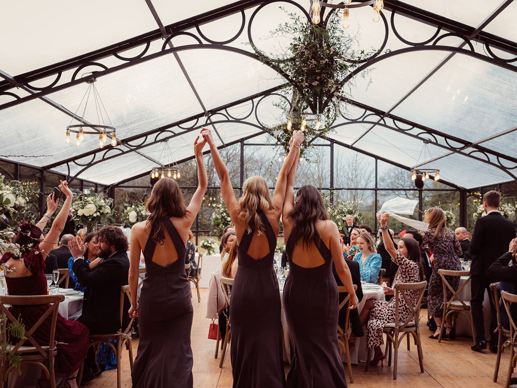 Arrive into your Wedding Breakfast in style through our large Coach House doors.