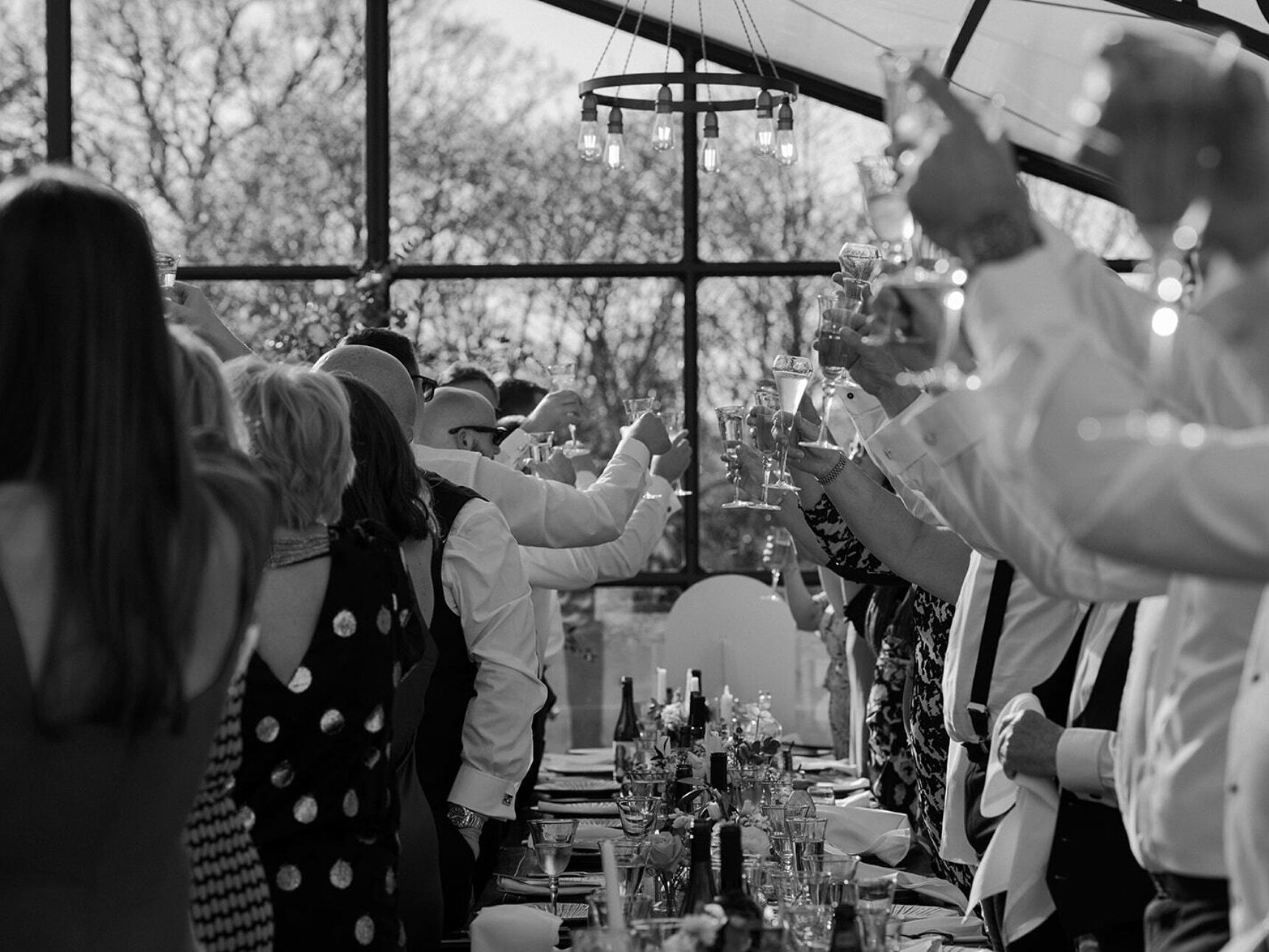 The lighting of the Orangery creates beautiful silhouettes.