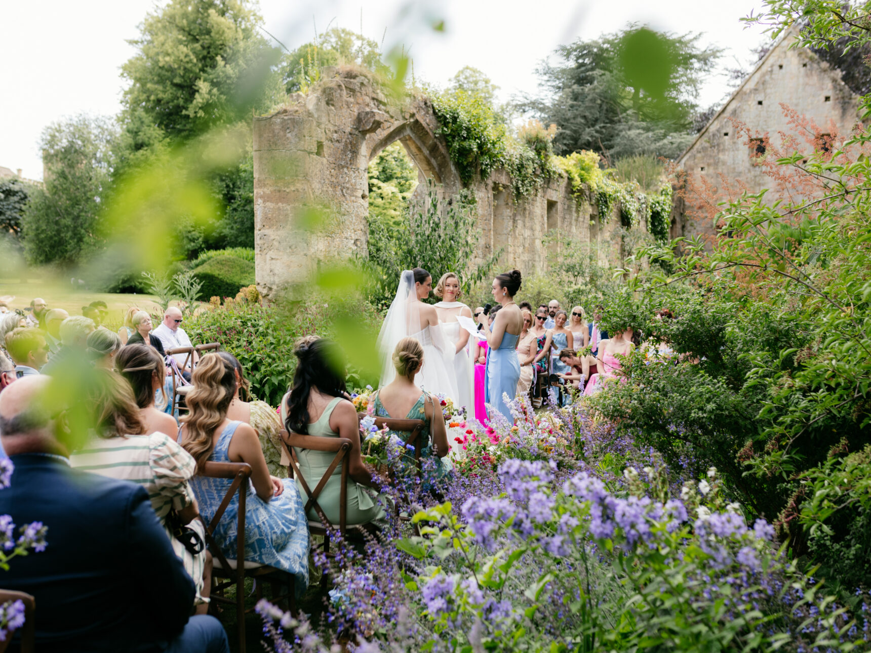 Tithe Barn Wedding ceremony.