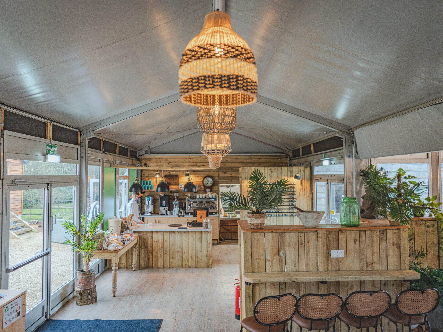 Pavillion cafe interior view