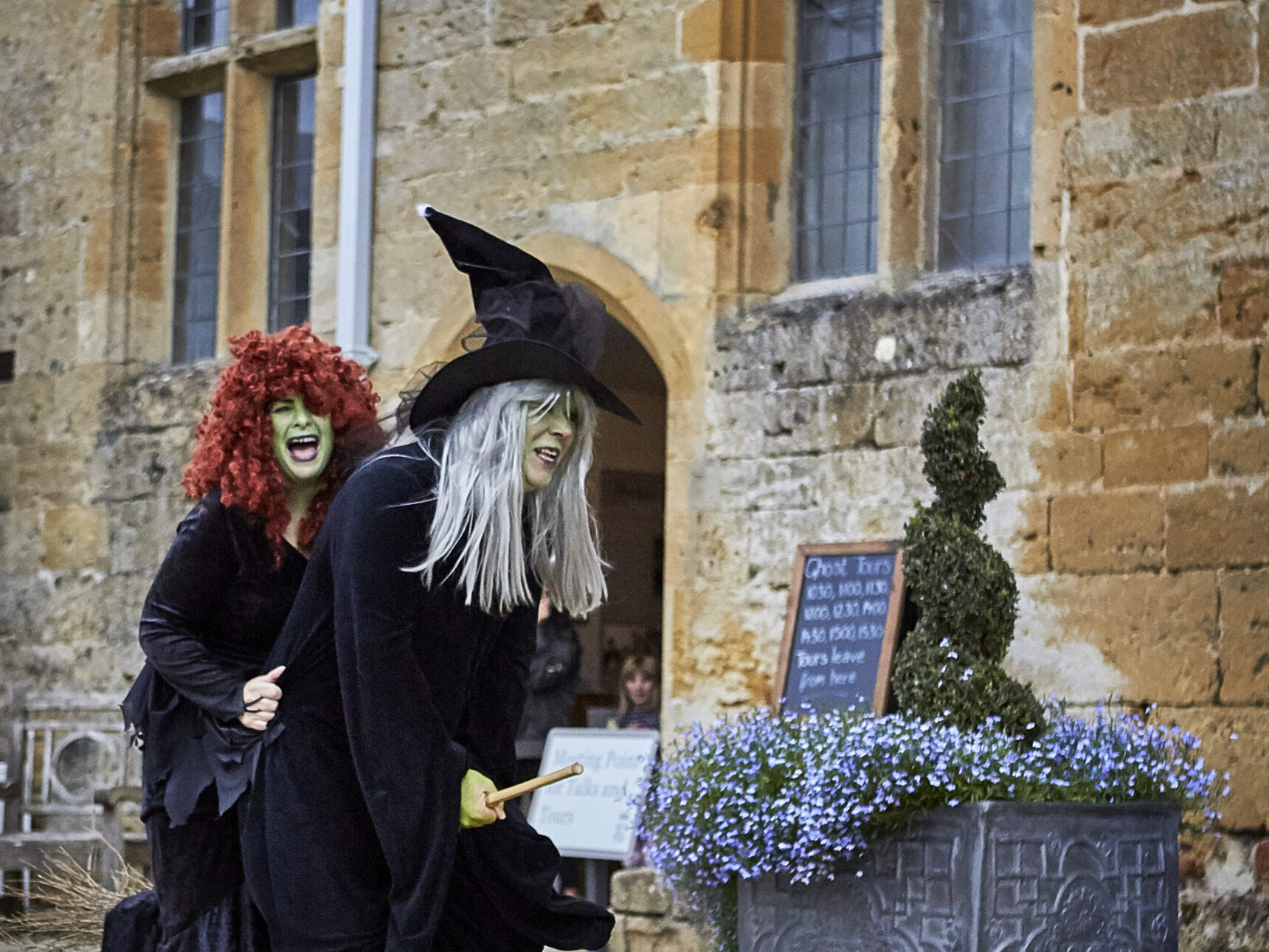Encounter halloween characters around the grounds