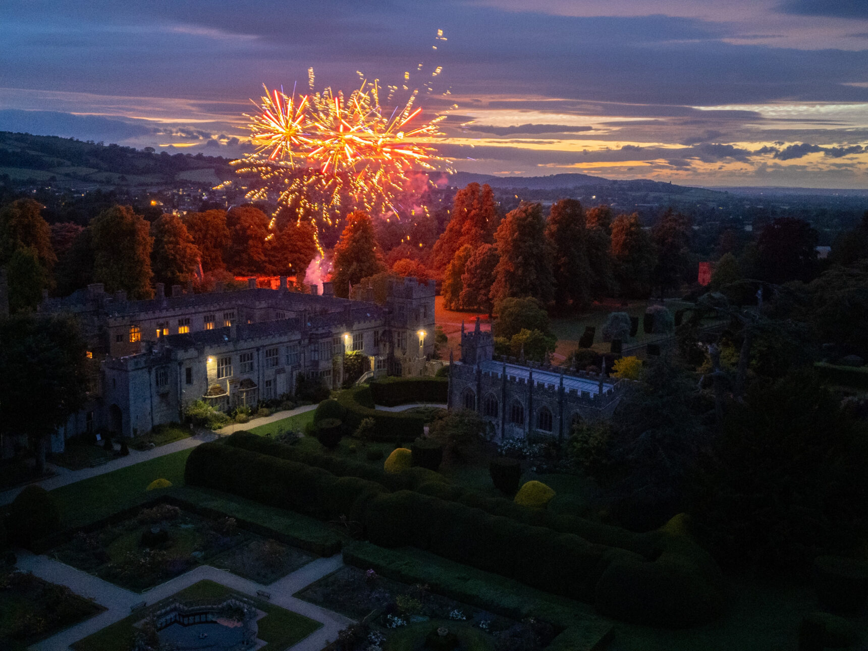 Enjoy a spectacular low-noise fireworks display!