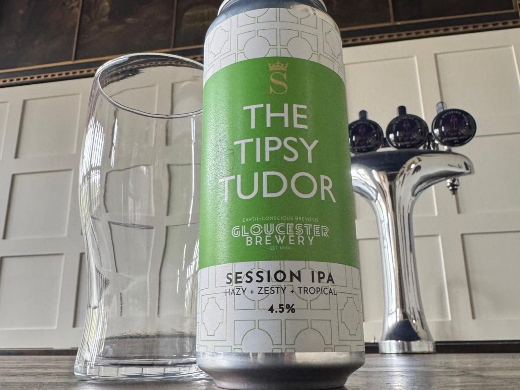 The Tipsy Tudor can in the Castle Coach House