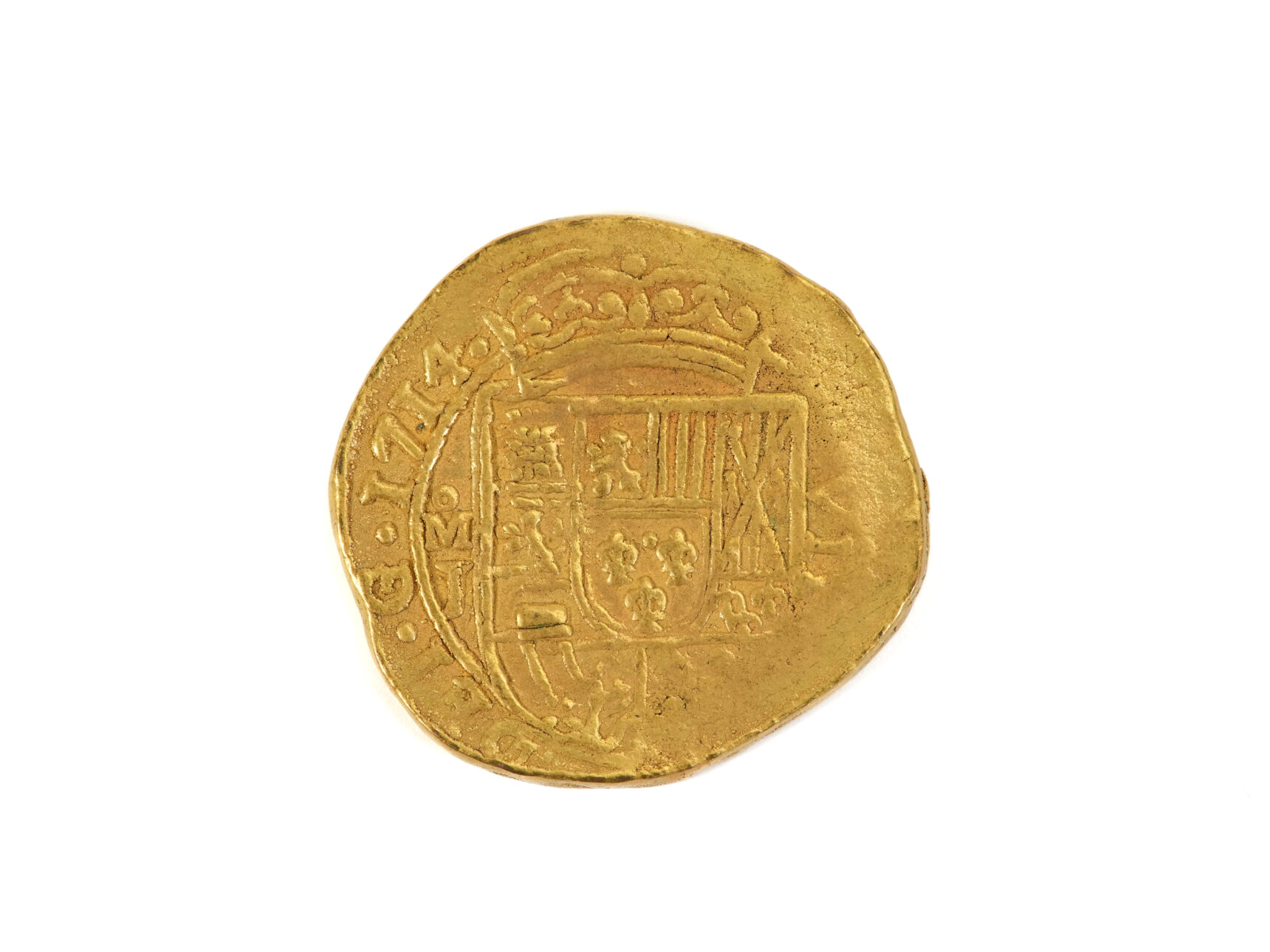 Philip V (1799 - 1724) Gold 8 Escudos 1714 Coin