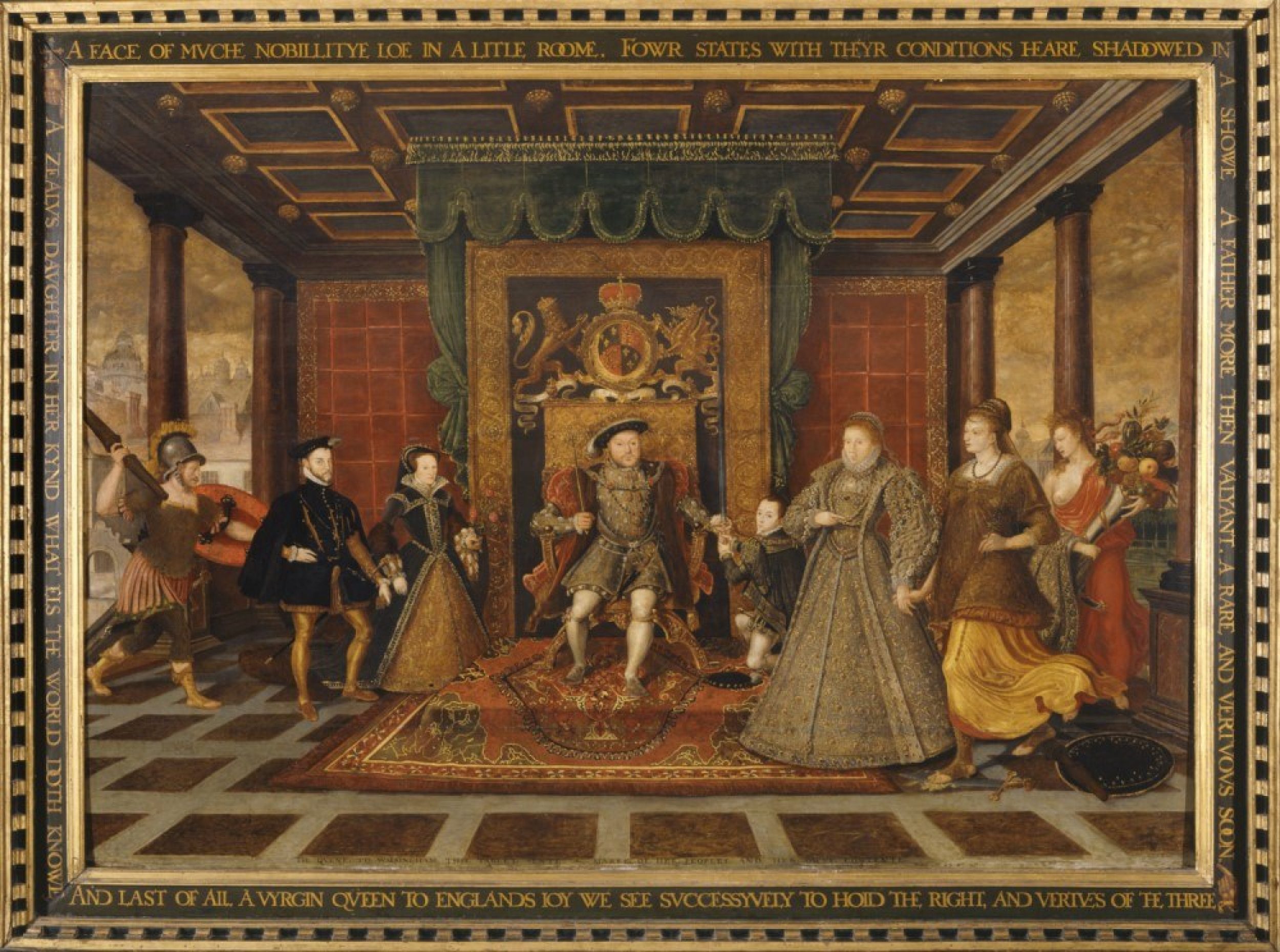 Allegory Of The Tudor Succession Painting Sudeley Castle Gardens