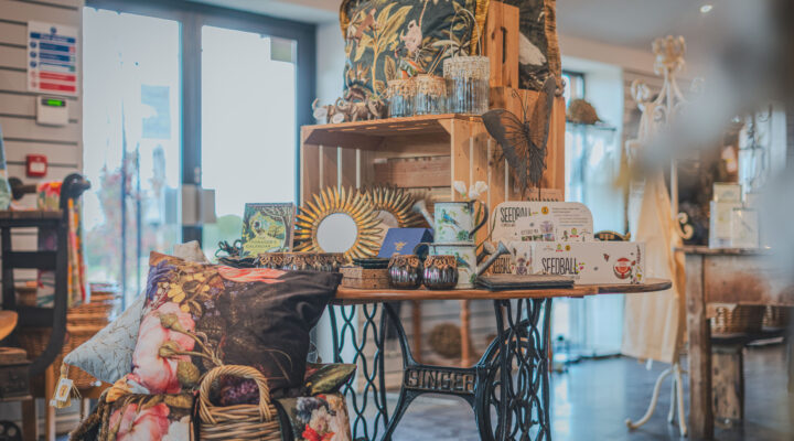 Product display in Sudeley's Gift Shop